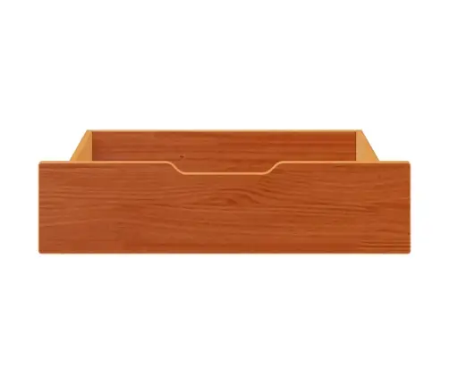 Gultas Atvilktnes, 2 Gab., Brūnas, 65X55X17 Cm, Priedes Koks Vidaxl