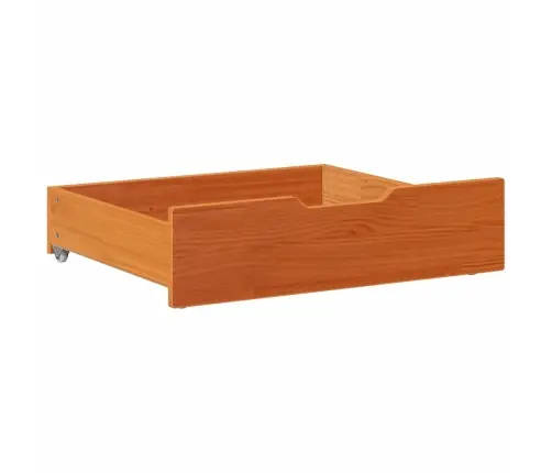 Gultas Atvilktnes, 2 Gab., Brūnas, 65X55X17 Cm, Priedes Koks Vidaxl