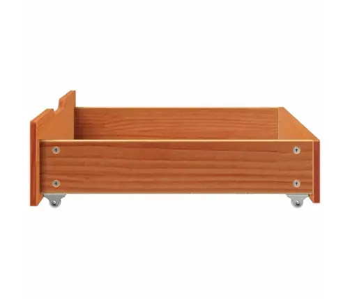 Gultas Atvilktnes, 2 Gab., Brūnas, 65X55X17 Cm, Priedes Koks Vidaxl