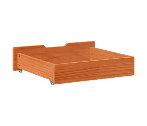 Gultas Atvilktnes, 2 Gab., Brūnas, 65X55X17 Cm, Priedes Koks Vidaxl