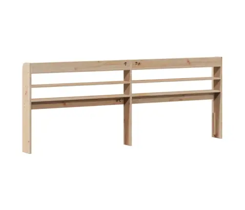 Riiulitega Voodipeats, 200 cm Männipuit