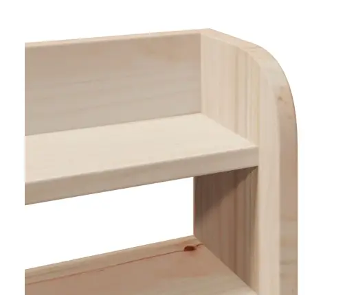 Riiulitega Voodipeats, 160 cm Männipuit