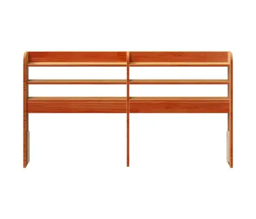 Galvgalis Ar Plauktiem, Vaska Brūns, 140 Cm, Priedes Masīvkoks Vidaxl