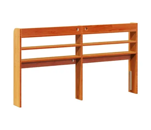 Galvgalis Ar Plauktiem, Vaska Brūns, 140 Cm, Priedes Masīvkoks Vidaxl