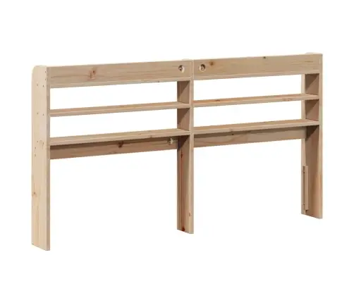 Galvgalis Ar Plauktiem, 135 Cm, Priedes Masīvkoks Vidaxl
