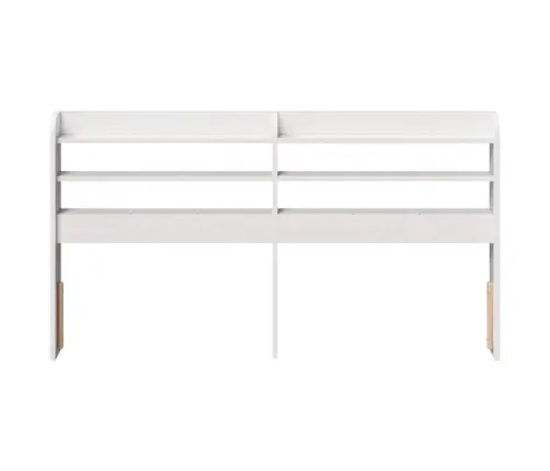 Galvgalis Ar Plauktiem, Balts, 135 Cm, Priedes Masīvkoks Vidaxl