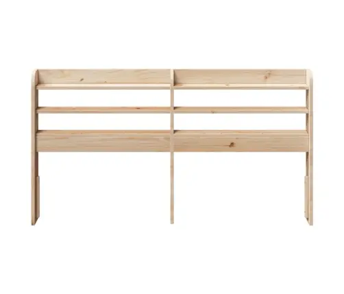 Galvūgalis Su Lentynomis, 120cm Pušies Medienos Masyvas