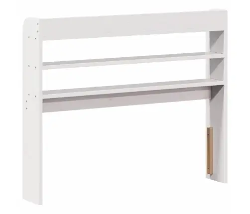 Galvgalis Ar Plauktiem, Balts, 100 Cm, Priedes Masīvkoks Vidaxl