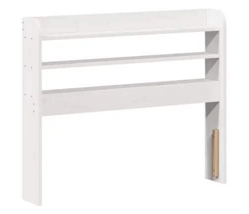 Galvgalis Ar Plauktiem, Balts, 90 Cm, Priedes Masīvkoks Vidaxl