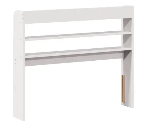 Galvgalis Ar Plauktiem, Balts, 90 Cm, Priedes Masīvkoks Vidaxl