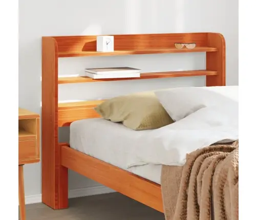 Galvgalis Ar Plauktiem, Vaska Brūns, 90 Cm, Priedes Masīvkoks Vidaxl