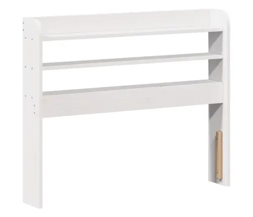 Galvgalis Ar Plauktiem, Balts, 75 Cm, Priedes Masīvkoks Vidaxl