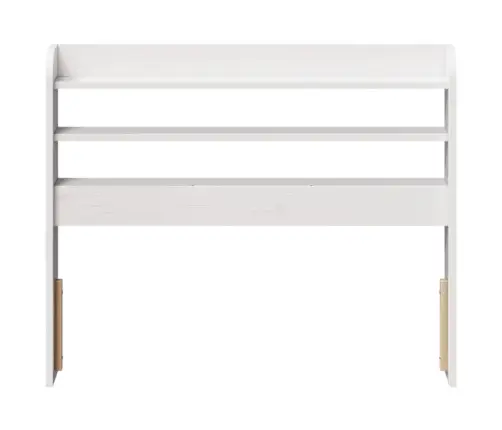 Galvgalis Ar Plauktiem, Balts, 75 Cm, Priedes Masīvkoks Vidaxl