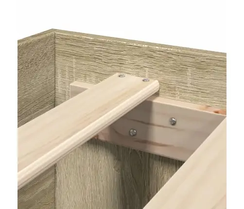 Gultas Rāmis Bez Matrača, 200X200 Cm Ozolkoka Inženierijas Koks Vidaxl