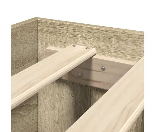 Gulta Bez Matrača, Ozolkoka, 150X200 Cm, Inženierijas Koks Vidaxl