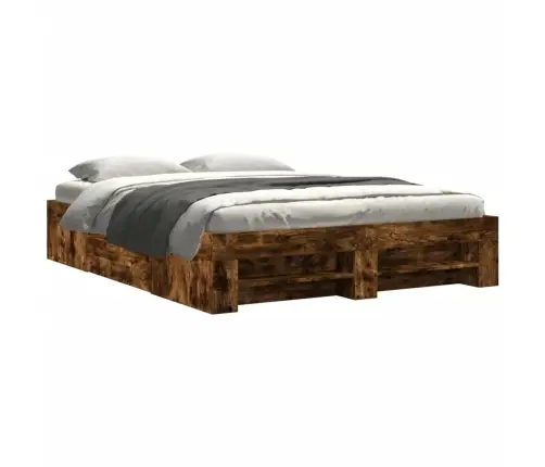 Peatsiga Voodiraam, Ilma Madratsita, Suitsutatud Tamm 150X200Cm