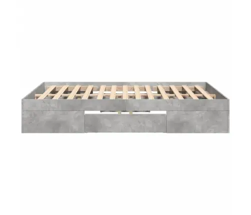 Lovos Rėmas, Betono Pilkos Spalvos, 140X200cm Apdirbta Mediena