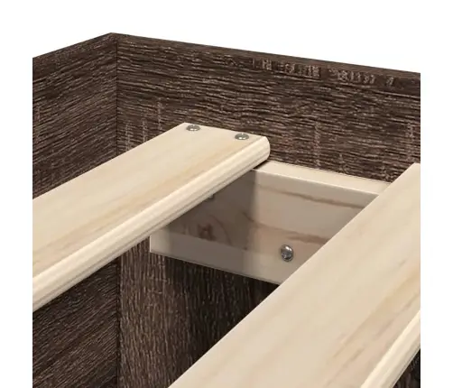 Gulta Bez Matrača, Brūna Ozola, 100X200 Cm, Inženierijas Koks Vidaxl