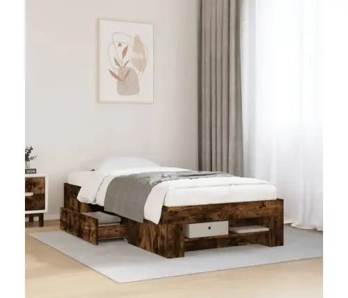 Gulta Bez Matrača, Ozolkoka, 90X200 Cm, Inženierijas Koks Vidaxl