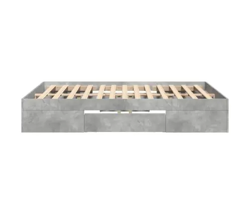 Lovos Rėmas, Betono Pilkos Spalvos, 140X190cm Apdirbta Mediena