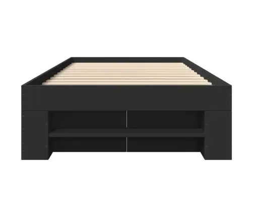 Gultas Rāmis, Melns, 90X190 Cm, Inženierijas Koks Vidaxl