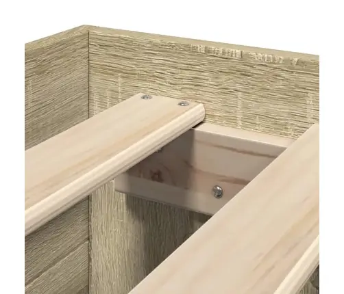 Lovos Rėmas Be Čiužinio, Sonoma, 90X190cm Apdirbta Mediena