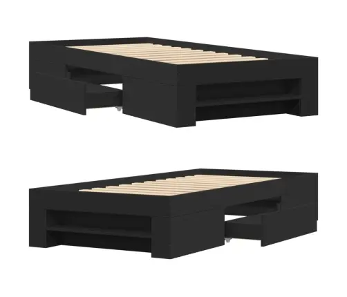 Lovos Rėmas, Juodos Spalvos, 75X190cm Apdirbta Mediena