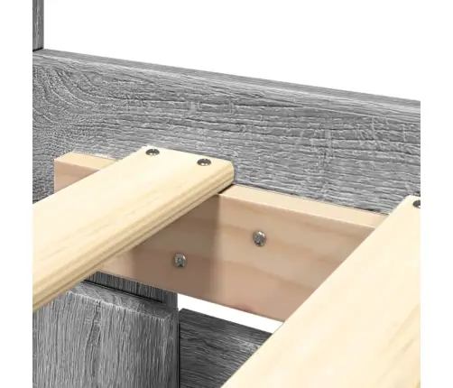 Lovos Rėmas Su Galvūgaliu, Pilkas Ąžuolo, 160X200cm Mediena