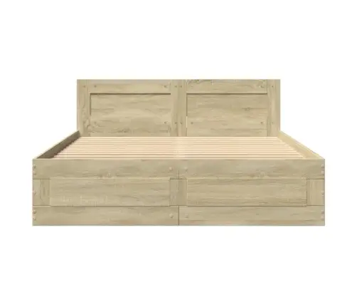 Lovos Rėmas Su Galvūgaliu, Ąžuolo, 120X200cm Apdirbta Mediena