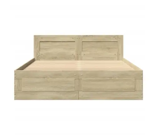 Lovos Rėmas Su Galvūgaliu, Ąžuolo, 135X190cm Apdirbta Mediena