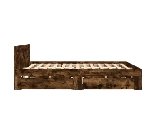 Lovos Rėmas Su Galvūgaliu, Dūminio Ąžuolo, 135X190cm Mediena