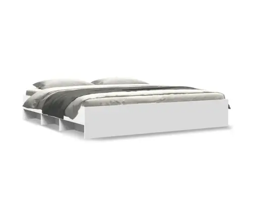 Gultas Rāmis, Balts, 200X200 Cm, Inženierijas Koks Vidaxl