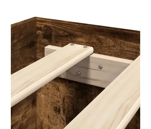 Voodiraam Ilma Madratsita Suitsutatud Tamm 200X200 Cm Tehispuit