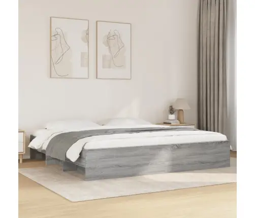 Lovos Rėmas, Pilkos Ąžuolo Spalvos, 200X200cm Apdirbta Mediena