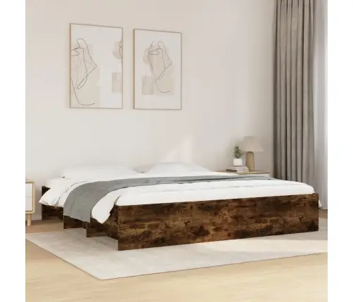 Gulta Bez Matrača, Ozolkoka, 180X200 Cm, Inženierijas Koks Vidaxl