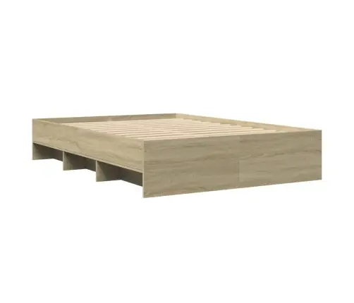 Gulta Bez Matrača, Ozolkoka, 140X200 Cm, Inženierijas Koks Vidaxl