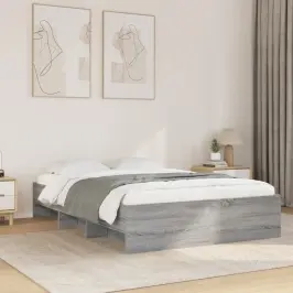 Gultas Rāmis, Pelēka Ozolkoka, 120X200 Cm, Inženierijas Koks Vidaxl