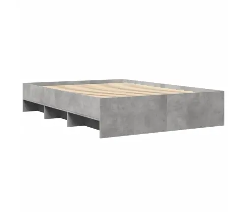 Voodiraam, Betoonhall, 135 X 190 cm Tehispuit Voodiraam, Betoonhall, 135 X 190 cm Tehispuit