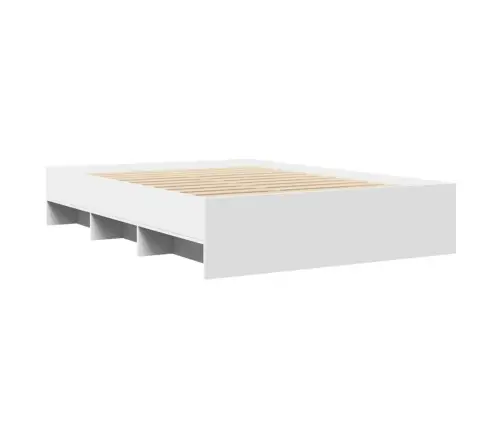 Gultas Rāmis, Balts, 120X190 Cm, Inženierijas Koks Vidaxl