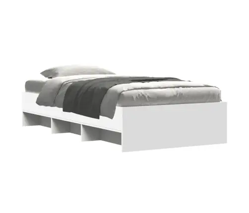 Gultas Rāmis, Balts, 90X190 Cm, Inženierijas Koks Vidaxl