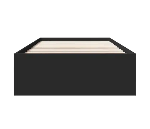 Voodiraam, Must, 90 X 190 cm Teras Ja Tehispuit