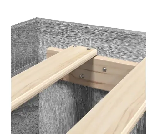 Voodiraam, Hall Sonoma Tamm, 90X190 cm Tehispuit