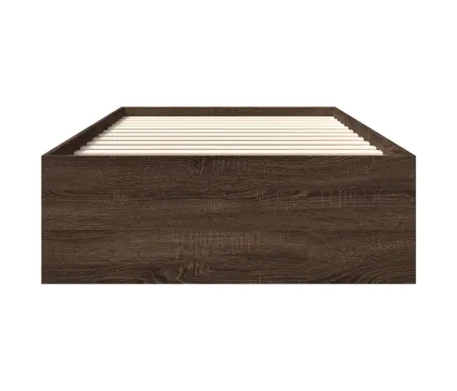 Gulta Bez Matrača, Brūna Ozola, 75X190 Cm, Inženierijas Koks Vidaxl