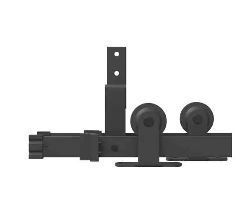 Bīdāmo Durvju Sistēma, 152,5 Cm, Melns Tērauds Vidaxl