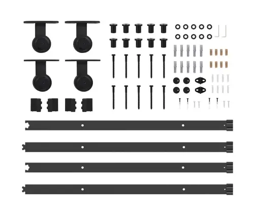 Liugukse Tarvikute Komplekt 213,5 Cm Terasest, Must