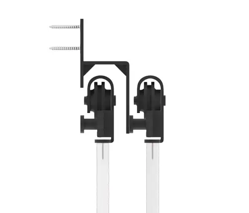 Bīdāmo Durvju Sistēma, 152,5 Cm, Melns Tērauds Vidaxl