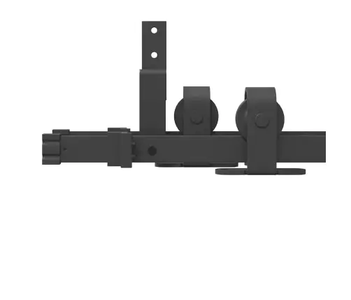 Bīdāmo Durvju Sistēma, 213,5 Cm, Melns Tērauds Vidaxl