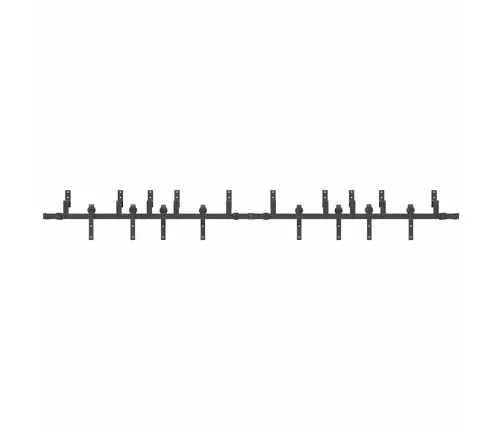 Bīdāmo Durvju Sistēma, 305 Cm, Melns Tērauds Vidaxl