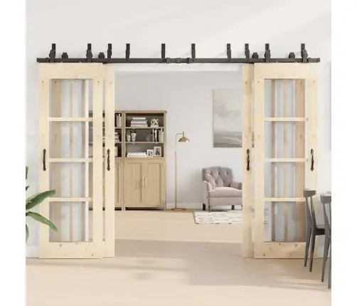 Liugukse Tarvikute Komplekt 305 Cm Terasest, Must