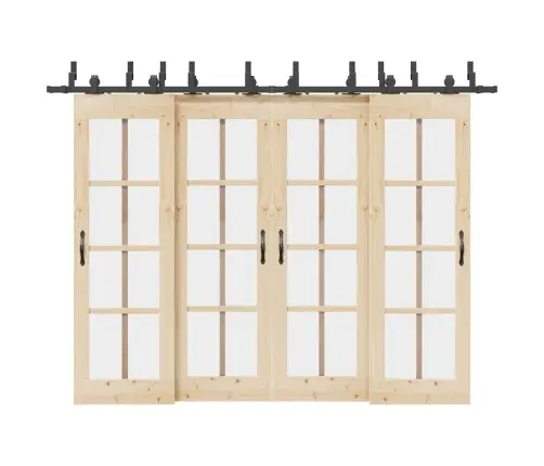 Liugukse Tarvikute Komplekt 305 Cm Terasest, Must